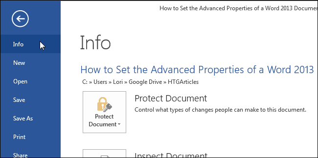 How to Set Advanced Document Properties in Word - Airiam